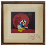 Walt Disney Signed Donald Duck Cel, for Der Fuehrers Face